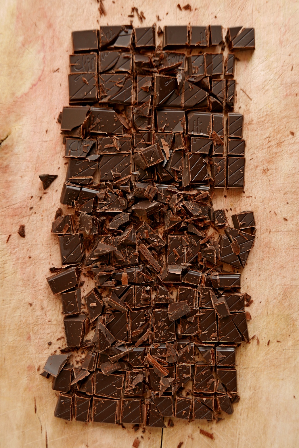 Schokolade geschnitten